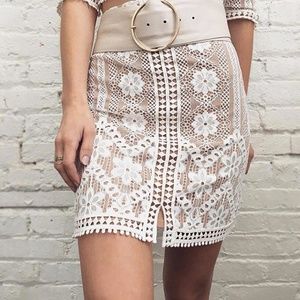 Last Price! For Love and Lemons Eyelet Mini Skirt